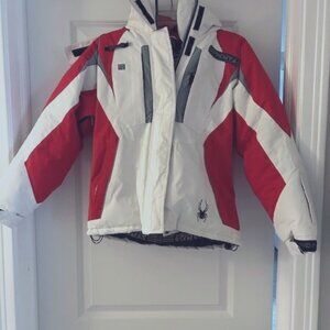 Spyder Ski Jacket X-Static Dermizax EV Snowboarding Red Womans Size Small